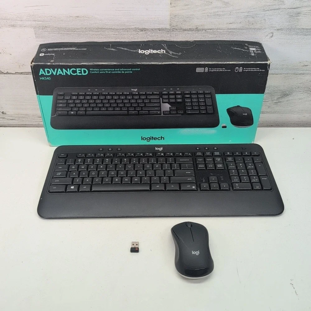 Logitech MK540 Advanced Keyboard Mouse Combo Wireless USB Receiver Tested‎